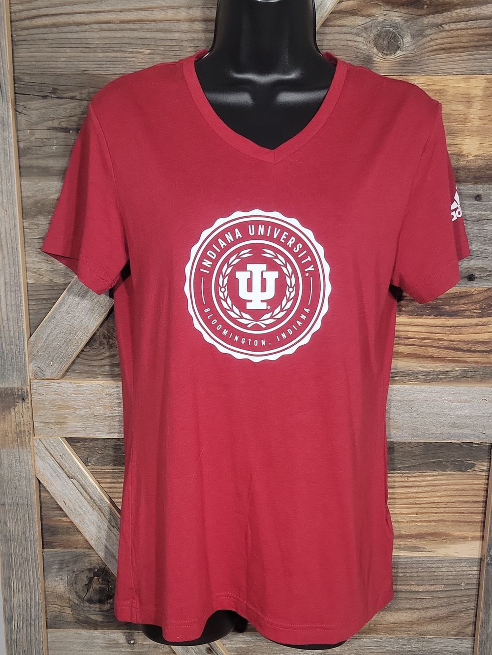 Adidas Indiana University V-Neck Tee
